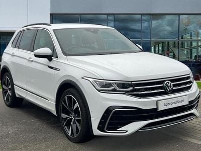Pure white Used 2023 VW Tiguan R-line SUV | £27,936 (Fair price)
