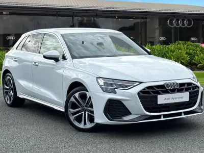 Used Audi A3 S-Line 116 HP (85 kW) 2025 White Hatchback