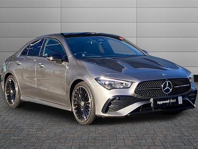 Mountain grey Used 2024 Mercedes CLA220 AMG Line Premium Plus Sedan | £33,650 (A bit pricey)