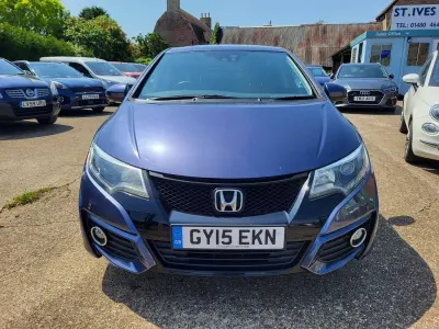 Used Honda Civic SE Plus 2015 Blue Hatchback