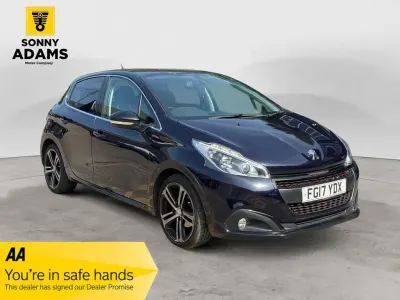Used Peugeot 208 GT-line 100 HP (73 kW) 2017 Blue Hatchback