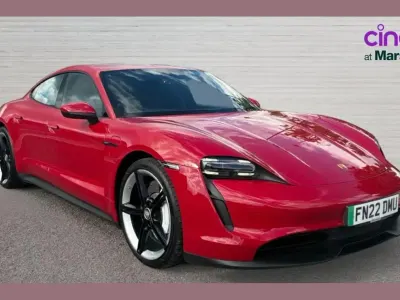 Used Porsche Taycan 300 kW (408 HP) 2022 Red Sedan