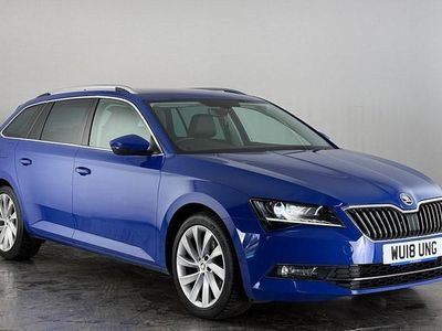 Used Skoda Superb SE L Executive 190 HP (139 kW) 2018 Blue Estate