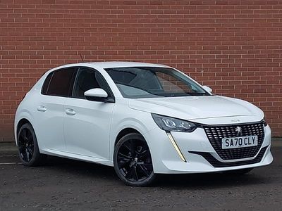 Begagnad Peugeot 208 Allure Premium 100 HK (73 kW) 2020 Vit Halvkombi