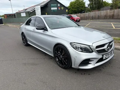 Used Mercedes C300 AMG Line Premium 254 HP (186 kW) 2019 Silver Sedan