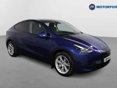 Begagnad Tesla Model Y Long Range AWD 378 kW (514 HK) 2022 Blå SUV