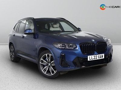 Blue Used 2022 BMW X3 M Sport SUV | £33,475 (Fair price)