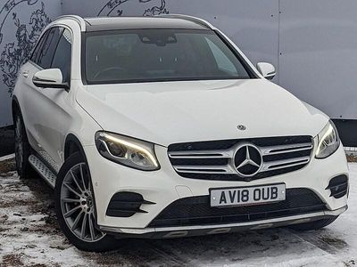 White Used 2018 Mercedes GLC250 AMG line SUV | £17,995 (Fair price)