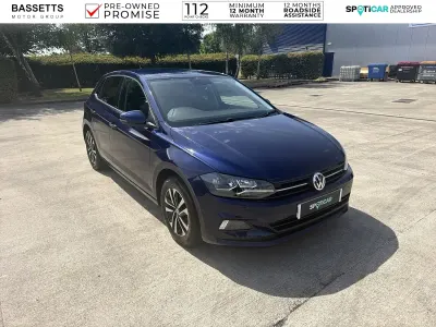 Used VW Polo United 94 HP (69 kW) 2020 Blue Hatchback
