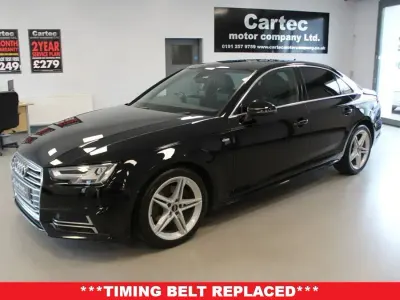 Used Audi A4 S-Line 150 HP (110 kW) 2018 Black Sedan