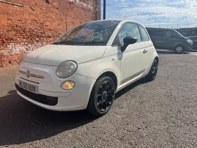 Used Fiat 500 Pop 69 HP (50 kW) 2009 White Cabriolet