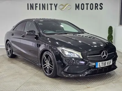 Usado Mercedes CLA180 AMG line 2018 Preto Sedan