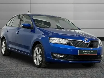 Used Skoda Rapid SE 108 HP (79 kW) 2018 Blue Hatchback
