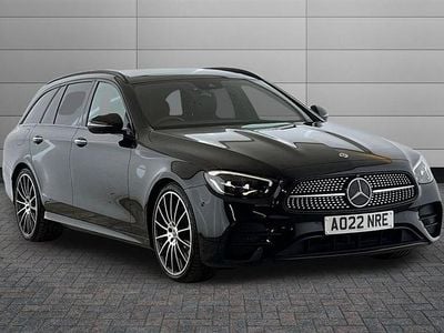 Used Mercedes E200 AMG line 200 HP (147 kW) 2022 Obsidian black Estate