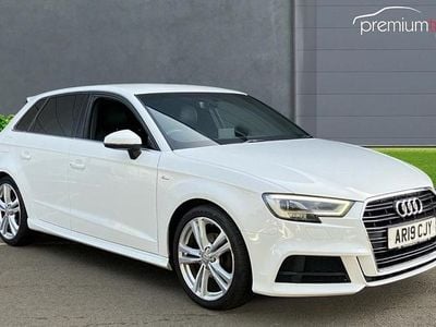 Used Audi A3 Sportback S-Line 2019 White Hatchback