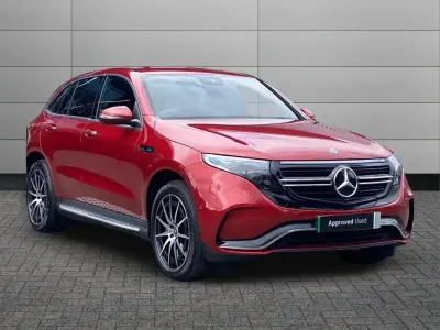 Used Mercedes EQC400 AMG line 300 kW (408 HP) 2023 Hyacinth red SUV