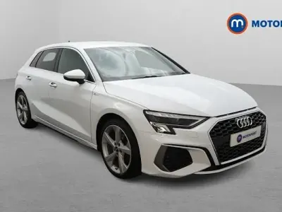 Used Audi A3 Sportback S-Line 150 HP (110 kW) 2023 White Hatchback