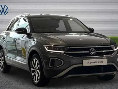 Used VW T-Roc Style 110 HP (80 kW) 2022 Indium grey with black roof SUV