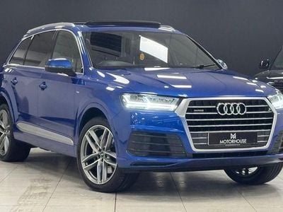 Used Audi Q7 S-Line 272 HP (200 kW) 2017 Blue SUV