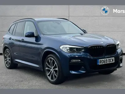 Used BMW X3 M Sport 190 HP (139 kW) 2019 Phytonic blue metallic paint SUV