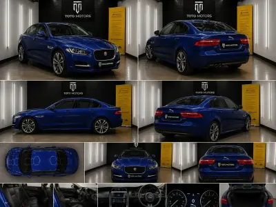 Begagnad Jaguar XE R-Sport 180 HK (132 kW) 2016 Blå Sedan