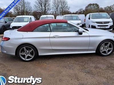 Silver Used 2017 Mercedes C250 AMG Line Premium Plus Cabriolet | £16,990 (Fair price)
