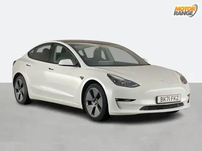Used Tesla Model 3 Long Range AWD 366 kW (498 HP) 2021 White Sedan