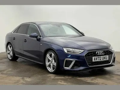 Used Audi A4 S-Line 147 HP (108 kW) 2022 Blue Sedan