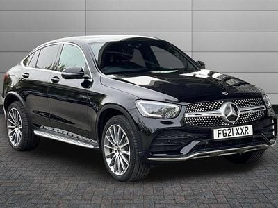 Used Mercedes GLC300 AMG Line Premium 306 HP (225 kW) 2021 Obsidian black Coupe