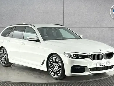 Used BMW 520 M Sport 187 HP (137 kW) 2020 White Estate