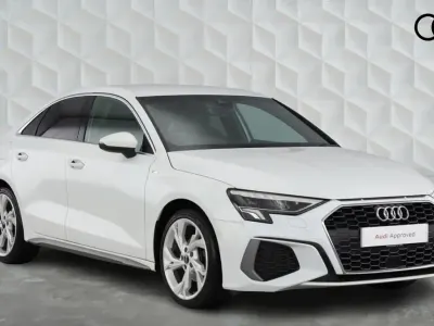 Used Audi A3 S-Line 150 HP (110 kW) 2023 White Sedan