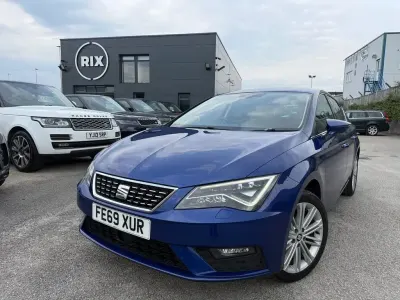 Used Seat Leon XCELLENCE 150 HP (110 kW) 2019 Blue Hatchback