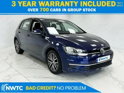 Used VW Golf VII SE 115 HP (84 kW) 2017 Blue Hatchback