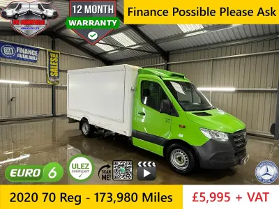 Used Mercedes Sprinter 140 HP (102 kW) 2020 Green Van