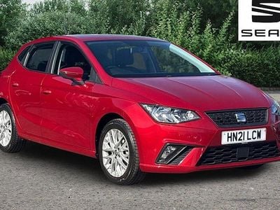 Used Seat Ibiza SE Technology 95 HP (69 kW) 2021 Red Hatchback