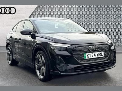 Black Used 2025 Audi Q4 Sportback e-tron Black Edition SUV | £34,990 (Good price)
