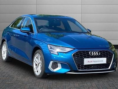 Begagnad Audi A3 Sport 150 HK (110 kW) 2022 Blå Sedan