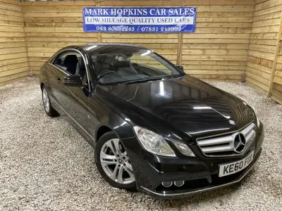Used Mercedes E200 SE 185 HP (136 kW) 2010 Black Coupe