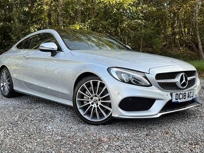 Silver Used 2018 Mercedes C250 AMG Line Premium Coupe | £19,495 (Fair price)