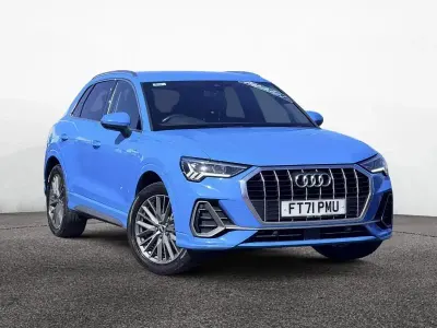 Begagnad Audi Q3 S-Line 150 HK (110 kW) 2021 Blå SUV