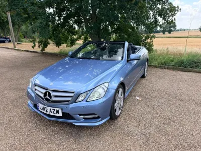 Used Mercedes E350 306 HP (225 kW) 2012 Blue Cabriolet