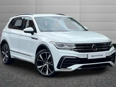 Used VW Tiguan R-line 150 HP (110 kW) 2021 Pure white SUV