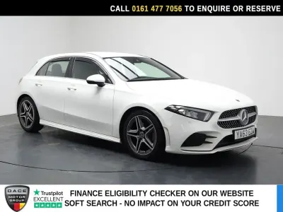 Used Mercedes A200 AMG line 163 HP (119 kW) 2019 White Hatchback