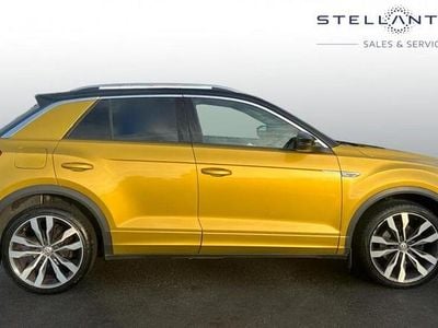 Used VW T-Roc R-line 148 HP (108 kW) 2019 Yellow SUV