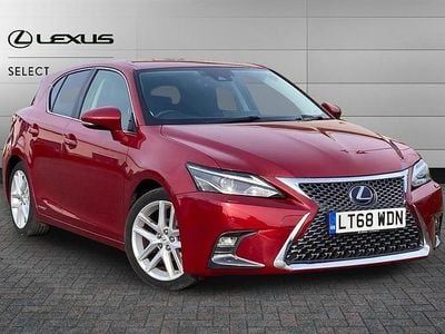 Used Lexus CT200h 136 HP (100 kW) 2018 Red Hatchback