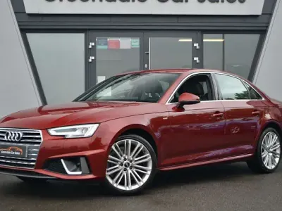 Used Audi A4 S-Line 150 HP (110 kW) 2019 Red Sedan