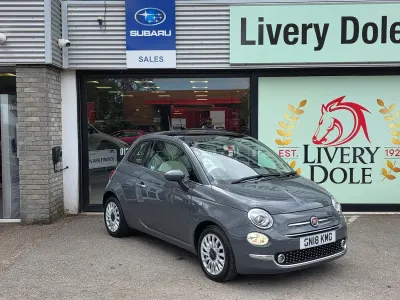 Used Fiat 500 Lounge 69 HP (50 kW) 2018 Grey Hatchback
