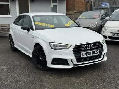 Used Audi A3 S-Line 116 HP (85 kW) 2018 White Sedan