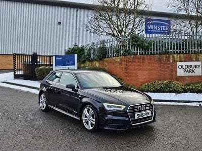 Used Audi A3 S-Line 2016 Black Hatchback