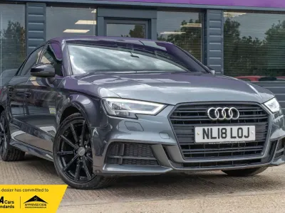 Used Audi A3 Black Edition 150 HP (110 kW) 2018 Grey Sedan